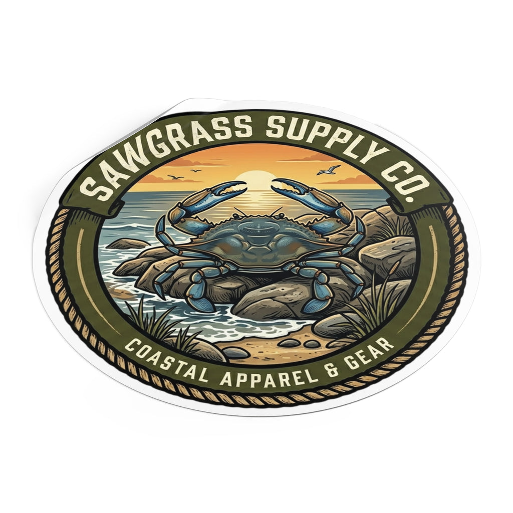 Blue Crab Vinyl Decal