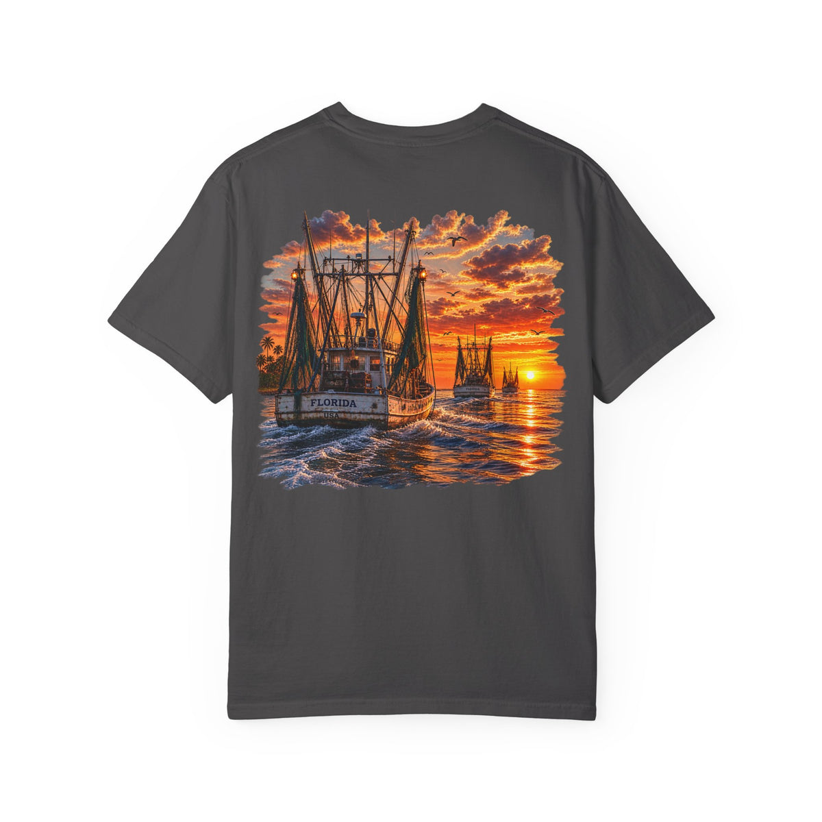 Sawgrass Signature- Shrimp boats at sunset